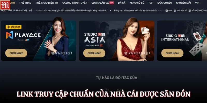 Link truy cập chuẩn của nhà cái được săn đón